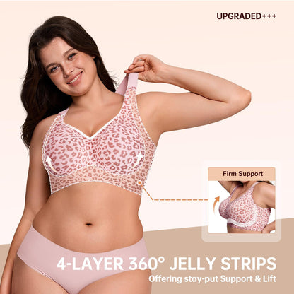 Women's Wireless Lace Back Seamless Comfort Bra