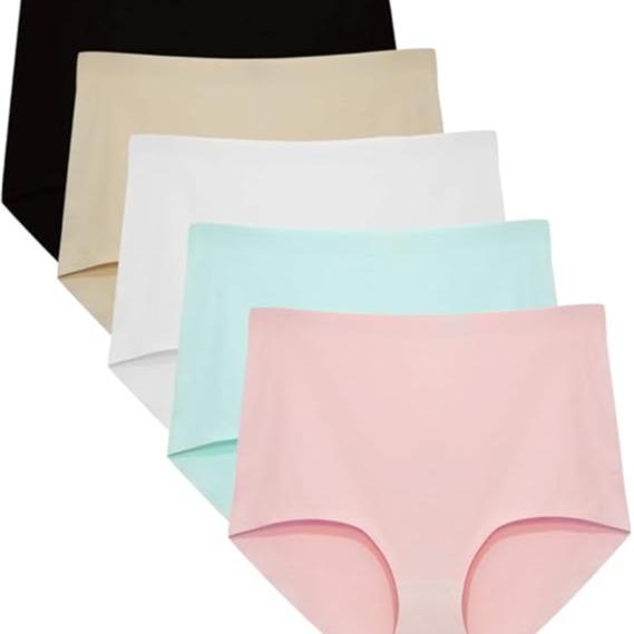 Women's High Waist Seamless No Show Underwear 5-Pack