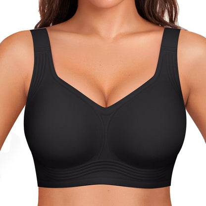 Women's Wireless Lace Back Seamless Comfort Bra