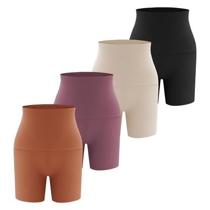4PCS Women's High Waist Seamless Boyshort Underwear, Breathable Full Coverage Boxer Briefs