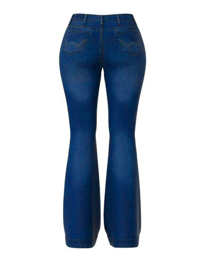 90s Vintage Classic Flare Hem High Waist Jeans