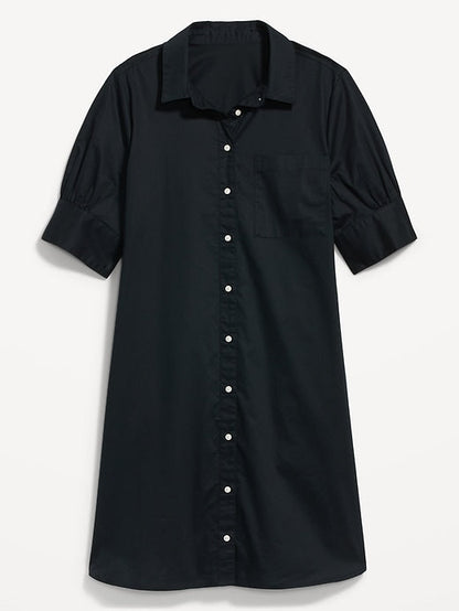 Short-Sleeve Shirt Dress (⏰ 40% OFF TODAY)