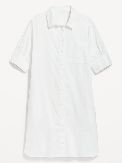 Short-Sleeve Shirt Dress (⏰ 40% OFF TODAY)