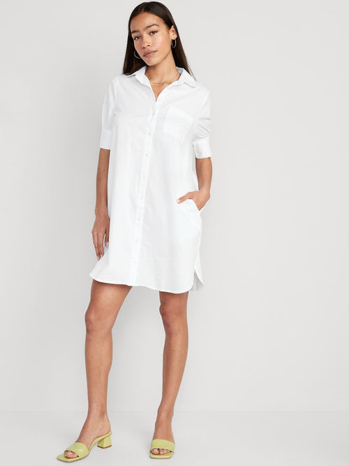 Short-Sleeve Shirt Dress (⏰ 40% OFF TODAY)