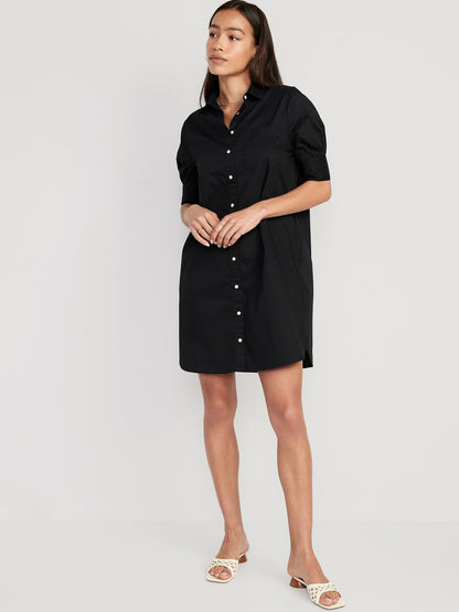 Short-Sleeve Shirt Dress (⏰ 40% OFF TODAY)