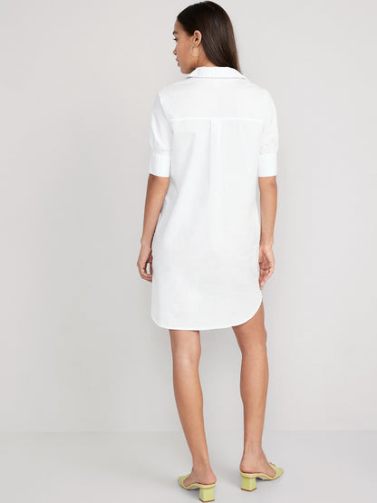 Short-Sleeve Shirt Dress (⏰ 40% OFF TODAY)