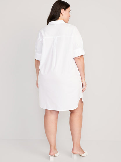 Short-Sleeve Shirt Dress (⏰ 40% OFF TODAY)