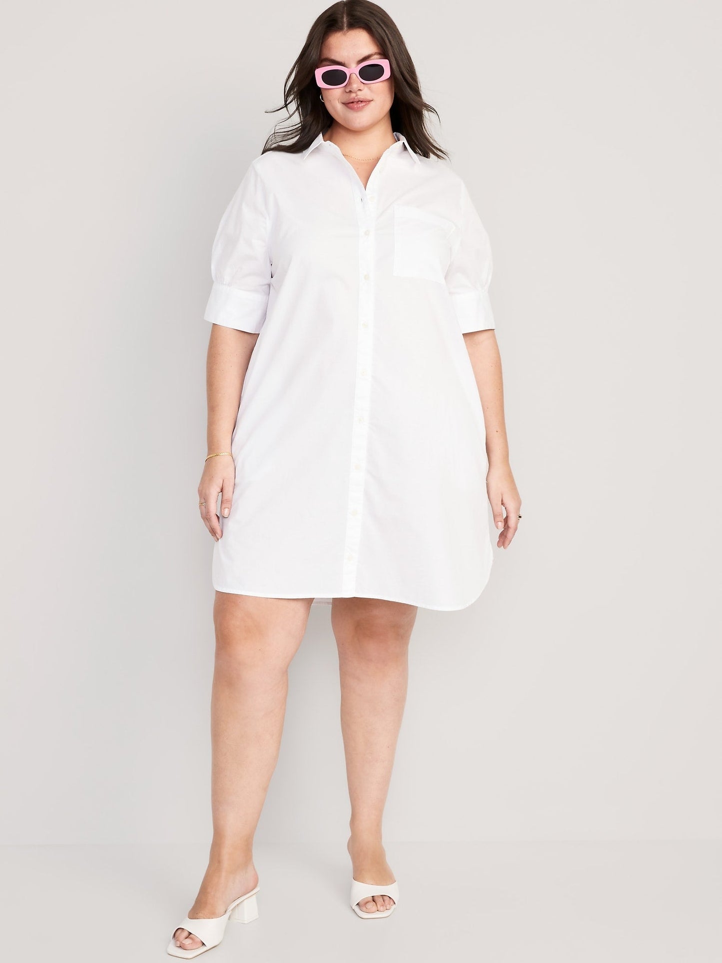 Short-Sleeve Shirt Dress (⏰ 40% OFF TODAY)