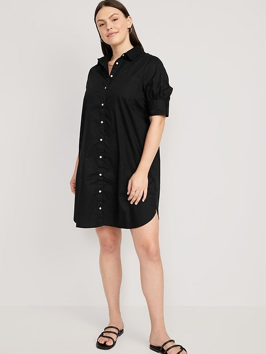Short-Sleeve Shirt Dress (⏰ 40% OFF TODAY)