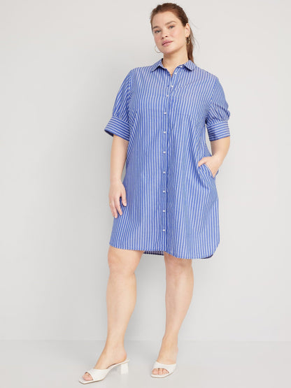 Short-Sleeve Shirt Dress (⏰ 40% OFF TODAY)