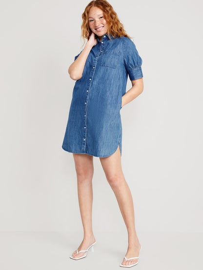 Short-Sleeve Shirt Dress (⏰ 40% OFF TODAY)