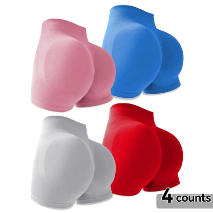 4-Pieces High Waist Tummy Control Butt-Lifting Seamless Shorts