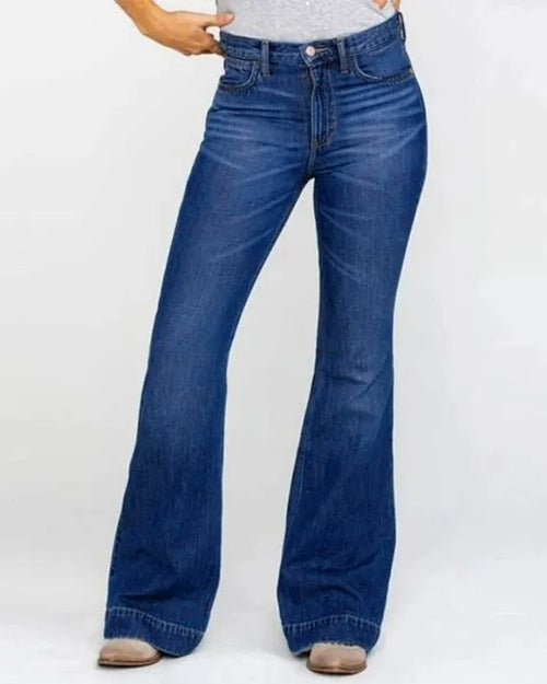 90s Vintage Classic Flare Hem High Waist Jeans