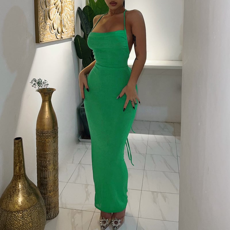 SERENITY BACKLESS MAXI DRESS