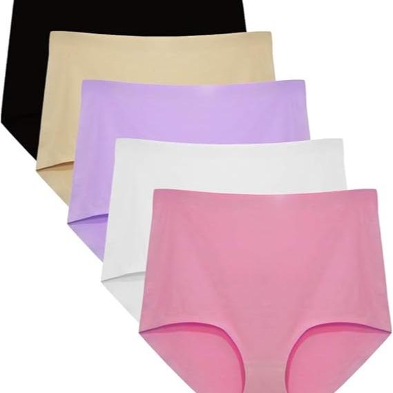 Women's High Waist Seamless No Show Underwear 5-Pack