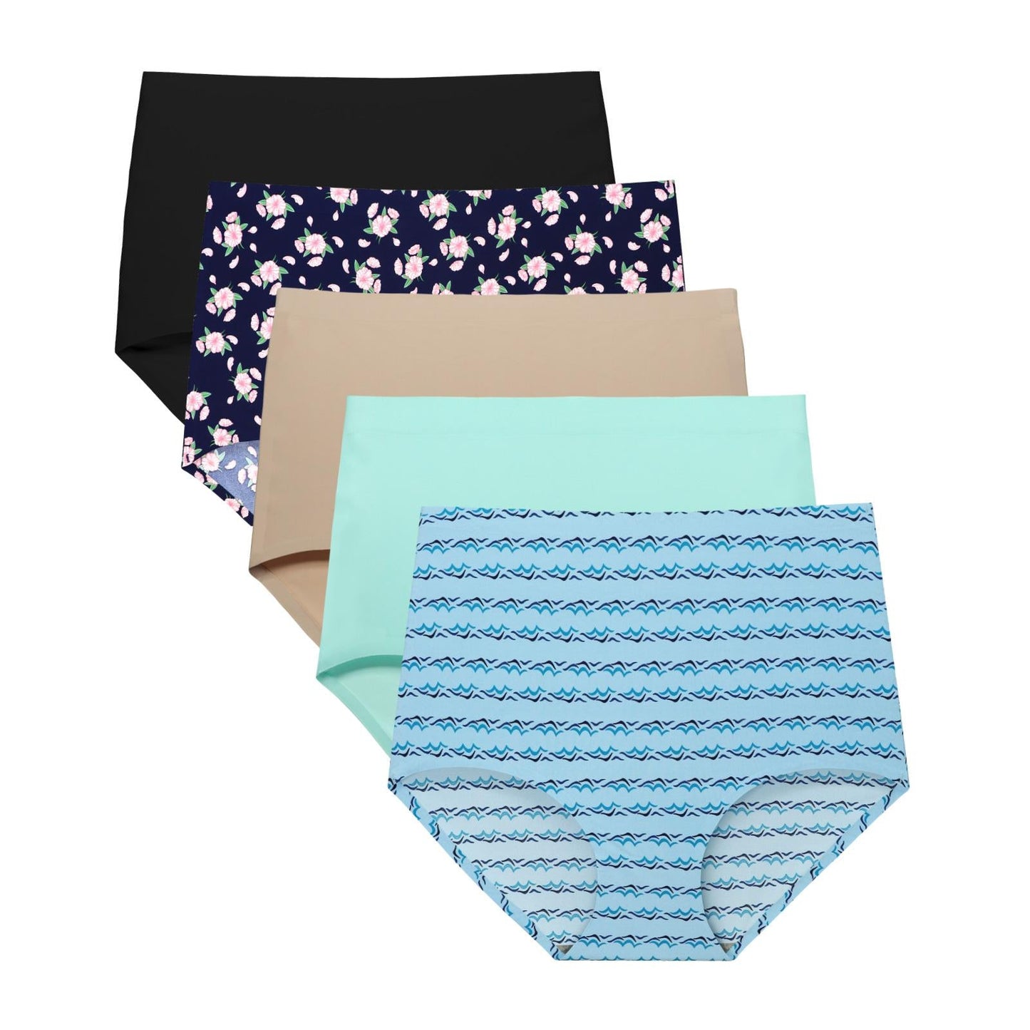 Women's High Waist Seamless No Show Underwear 5-Pack