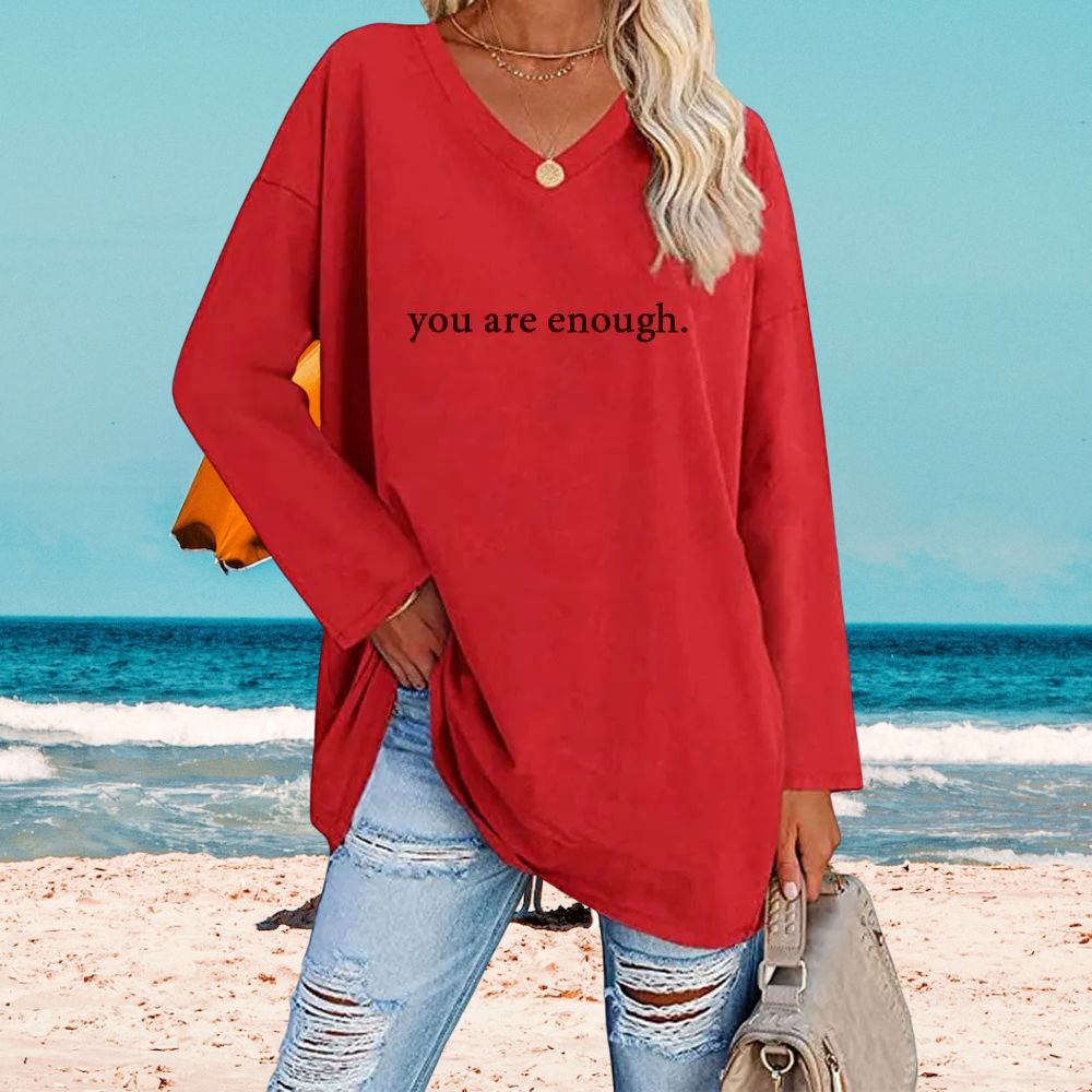 'DEAR PERSON BEHIND ME' V-NECK TOP