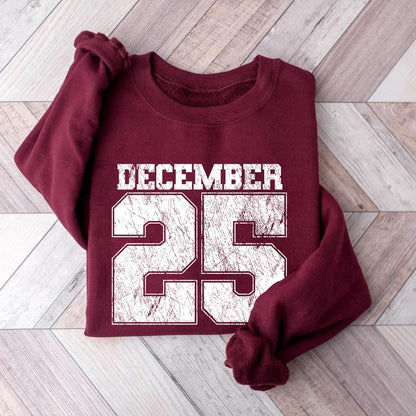 December 25 Retro Christmas Crewneck Sweatshirt