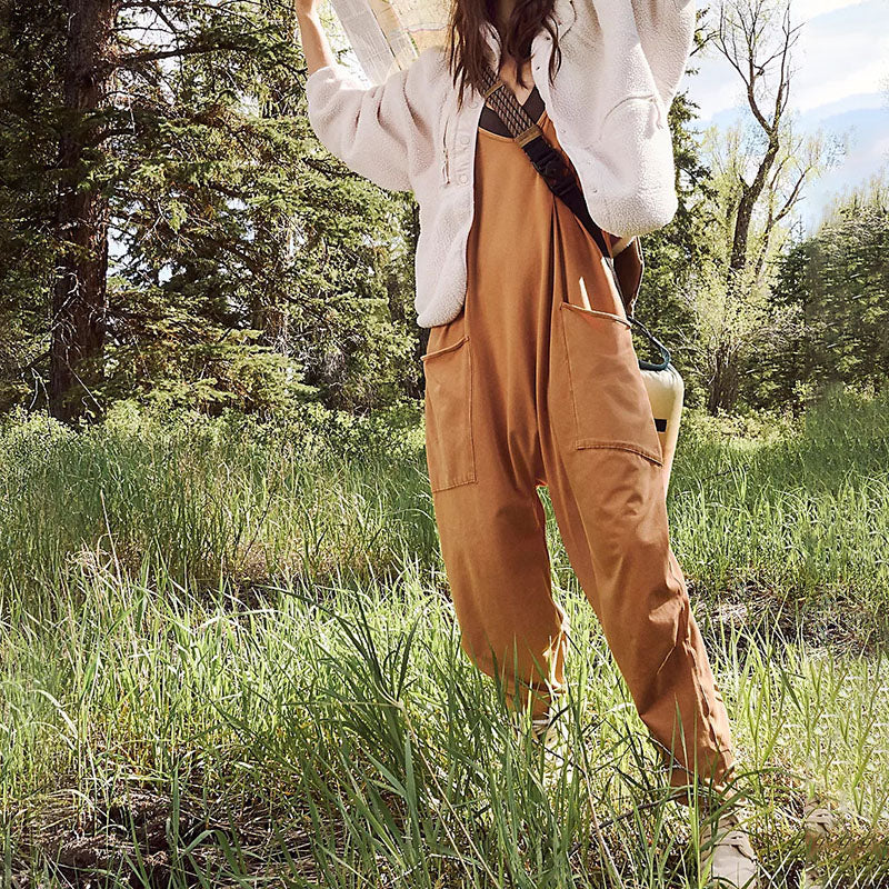 New Wide Leg Jumpsuit with Pockets