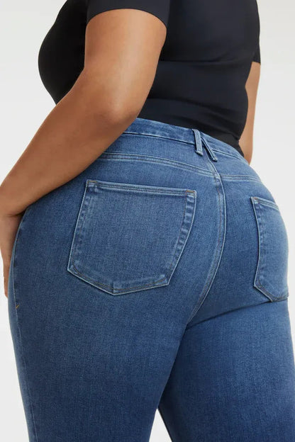 Women's High-Waisted Skinny Bleach Splash Destroyed Denim Jean