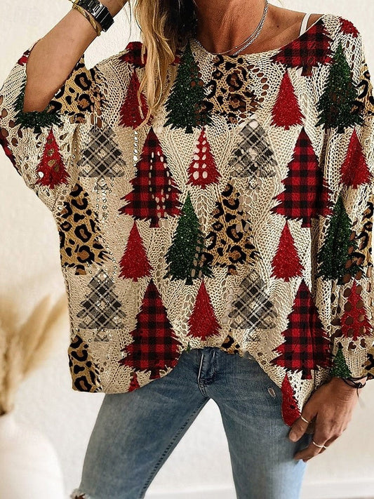 Women's Soft Crocheted Sweater