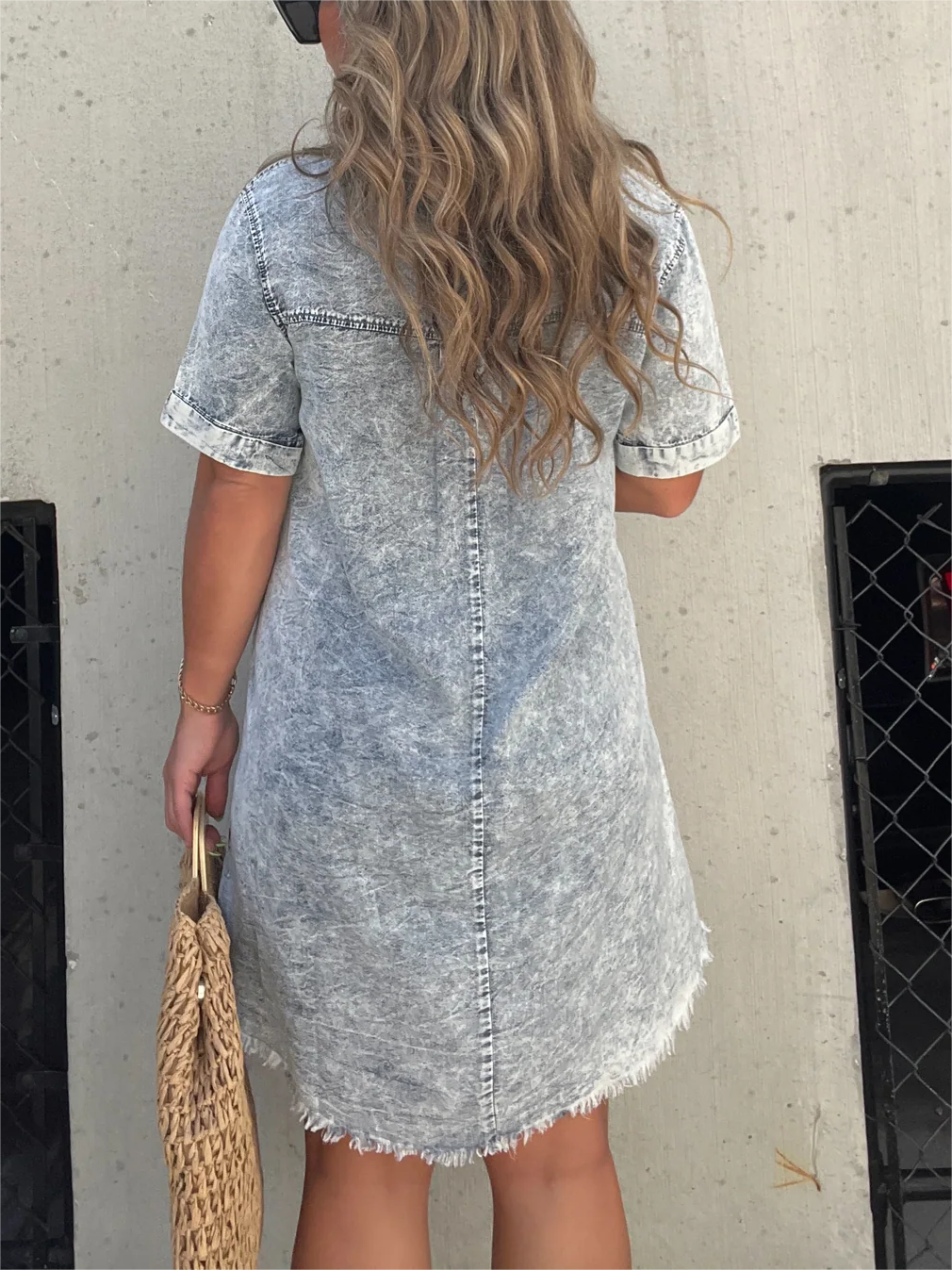 Women's Washed Shirt Dress (Buy 2 Free Shipping)