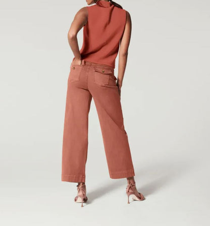 Stretch Comfortable Wide Leg Pants