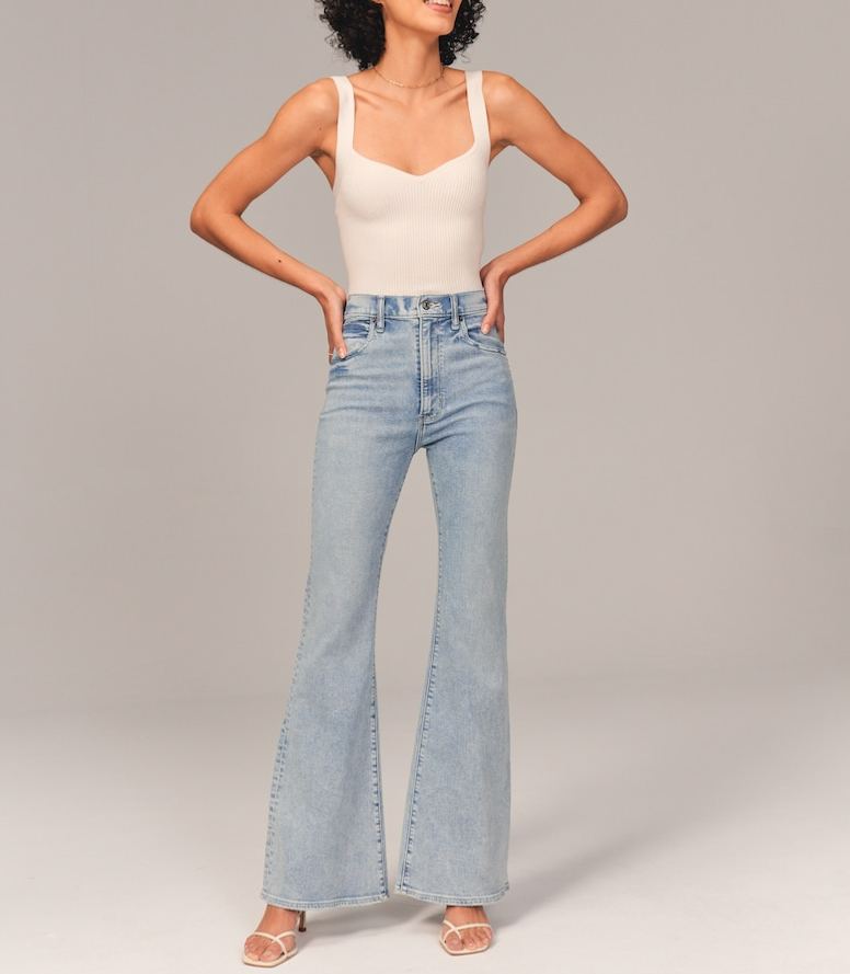 Ultra High Rise Stretch Flare Jean(Buy 2 Free Shipping)
