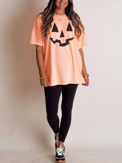 Tiktok Hot Sale Women‘s Classic Jack-O-Lantern Tee