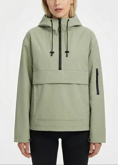 Limited time sale🔥Fleece-lined Waterproof Raincoat Hoodie With Kangaroo Pocket