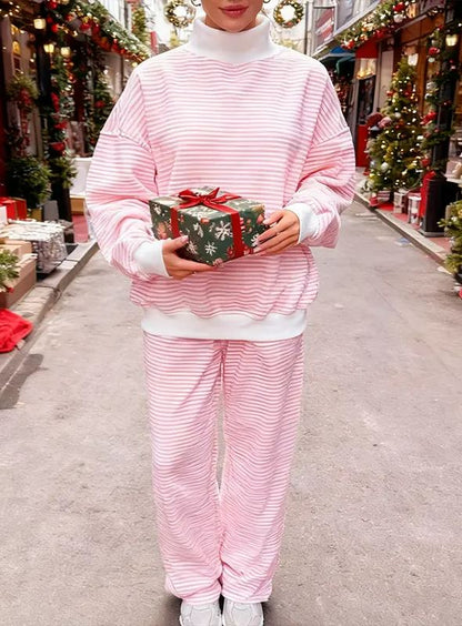 Women's Mini Striped Casual Suit