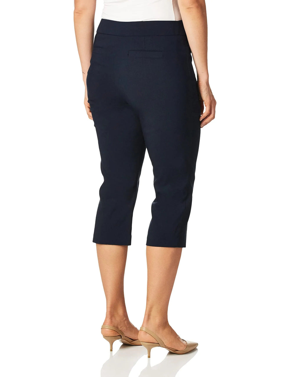 Women's High Waist Pull on Capri L Pocket