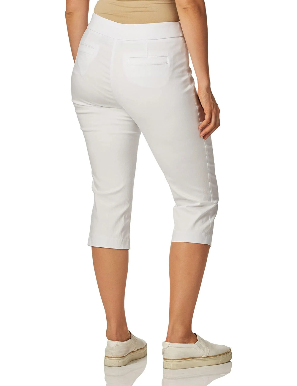 Women's High Waist Pull on Capri L Pocket