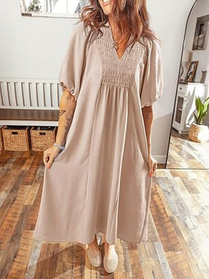 Women's Summer Flowy A-Line Maxi Dress