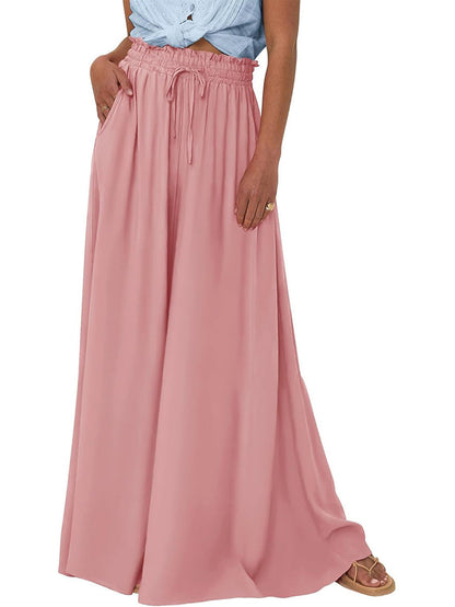 Women's Floral Print High Waist Wide Leg Pants