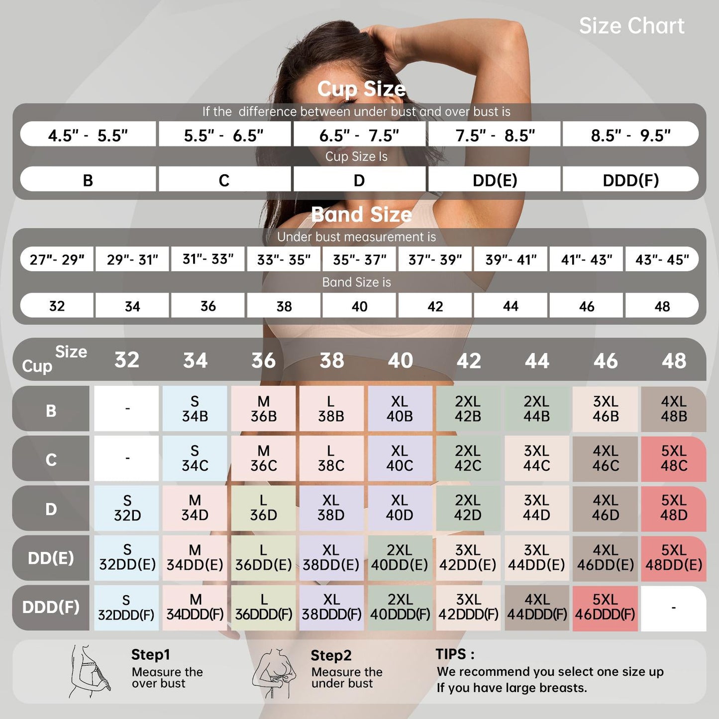 Women's Wireless Lace Back Seamless Comfort Bra