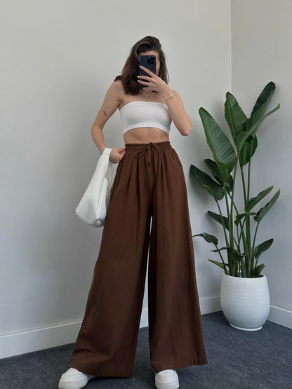 linen trousers