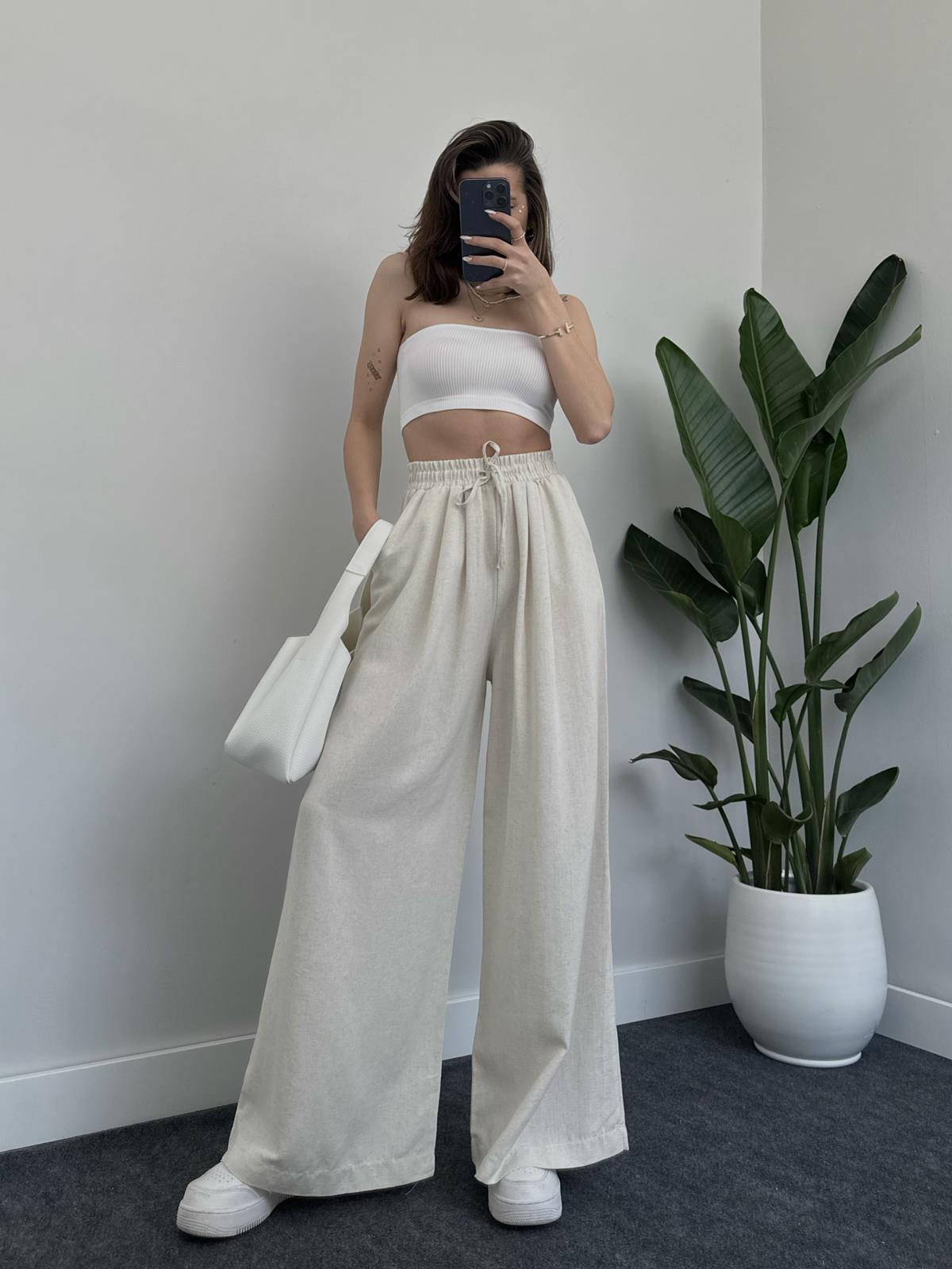 linen trousers