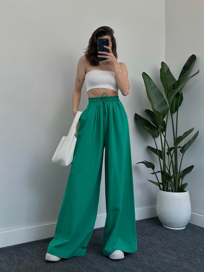 linen trousers