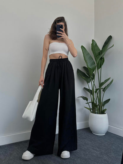 linen trousers