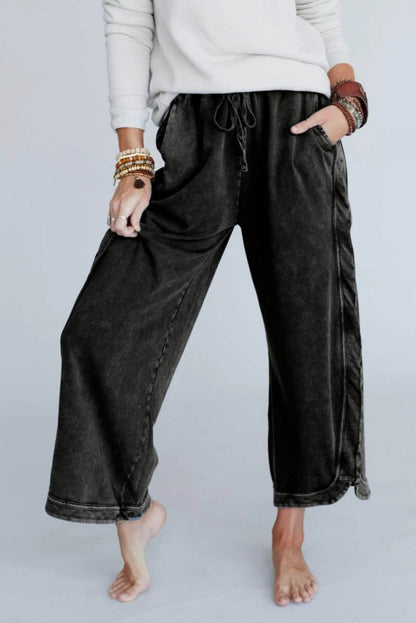 Limited time sale🔥So Comfy Wide Leg Pant Cropped Length
