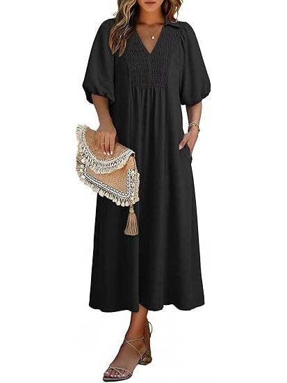 Women's Summer Flowy A-Line Maxi Dress