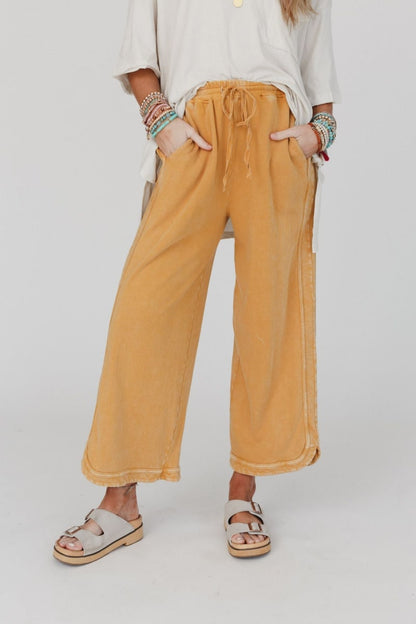 Limited time sale🔥So Comfy Wide Leg Pant Cropped Length