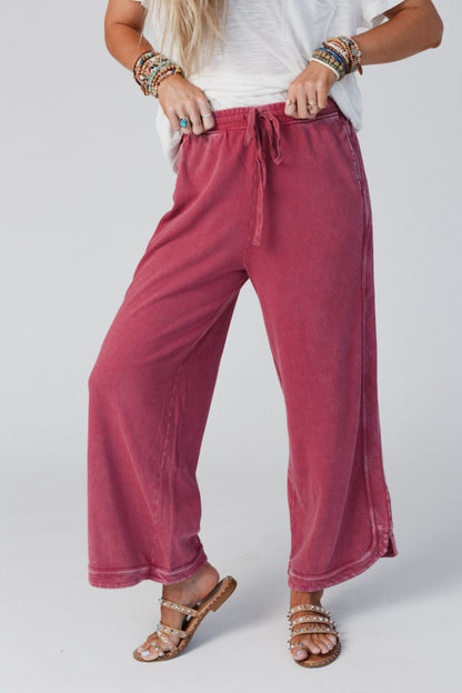 Limited time sale🔥So Comfy Wide Leg Pant Cropped Length