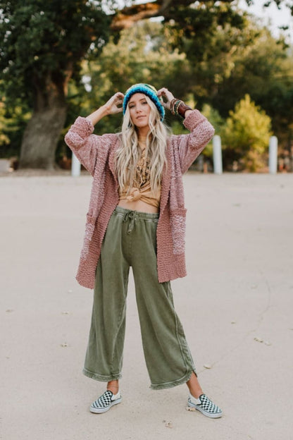 Limited time sale🔥So Comfy Wide Leg Pant Cropped Length